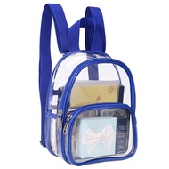Clear Mini Backpack Stadium Approved, Size 7.5"x2.8"x9" for Girls, for Concert, Festival, Sport Even