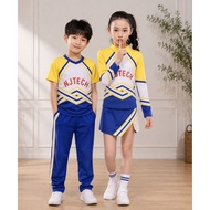 Yellow And Blue Cheerleader Outfit