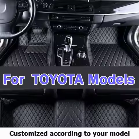 Car Floor Mat For TOYOTA HIACE 2seat Innova MR2 Rush Celica Raize LJ-73 Wigo YARiS L Aygo SIENTA Ver