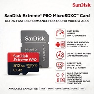 SanDisk Extreme PRO SD Card 128GB 256GB 512GB 1TB UHS-II U3 V90 4K 8K High Speed Memory Card
