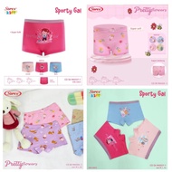Grosir 6pc_cd boxer anak perempuan SOREX KIDS ma-502 , 504 , 507 , premium grade size m.l.xl/ CD seg