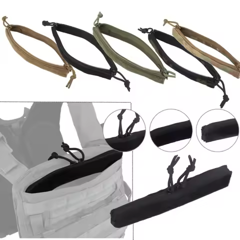 Tactical Zipper Insertion Hook and Ring Attachment Flap Pocket Zipper Closure MBAV Crye AVS Hunting 