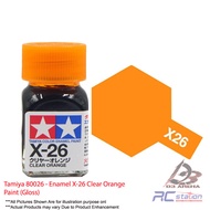 Tamiya #80026 - Enamel X-26 Clear Orange Paint (Gloss)