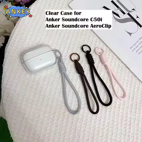 Case for Anker Soundcore C50i Case Protective Clear TPU Covers Soundcore AeroClip Bluetooth Earphone