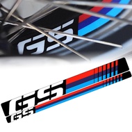 Suitable For BMW GS1200 GS1250 Motorcycle Front Rear Reflective Wheel Sticker Frame Decal Body Logo 