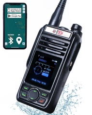 GMRS-PRO IP67 Submersible Radio with Texting & Location Sharing, GPS, Bluetooth Audio, Compass, NOAA