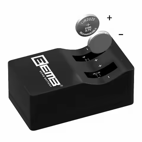 EEMB LIR2430 3.7V Button Battery Rechargeable With Charger Lithium-ion Battery Coin Cell for Earphon