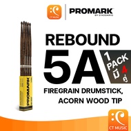 Promark Rebound 5A FireGrain Drumstick Acorn Wood Tip (แพ็ค 4 คู่) ไม้กลอง