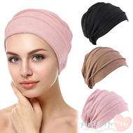 POPULAR1 Women Cancer Muslim Scarf Cap Elastic Cloth Cotton Chemo Cap