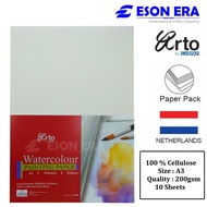 [A3] Campap Arto Watercolour Painting Paper A3 200gsm 10sheets (100% Cellulose Cold Pressed) CR36343