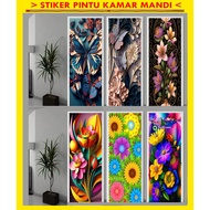 BATHROOM DOOR STICKERS TOILET/S 3D MOTIF/S