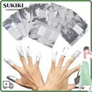 SUKIKII 50/100pcs Nail Polish Remover Wrap, DIY Nail Care Polish Remover Nail Polish Wrap,  Manicure