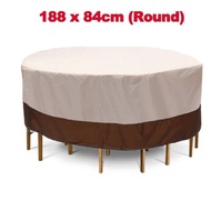 Outdoor Terrace Furniture Round Table Waterproof Cover Chair Bench Sofa Dust Anti-Furniture Sunscree