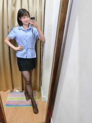 ♥玩美主題趴♥C16 專櫃制服上衣 OL制服上衣 OL襯衫 銀行制服上衣 緞面上衣絲質上衣 緞面襯衫 二手襯衫