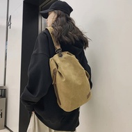 ญี่ปุ่นวินเทจผ้าใบ C Rossbody กระเป๋าผู้ชายและผู้หญิงอเนกประสงค์ผ้าใบกระเป๋าสะพายนักเรียนแฟชั่น Backpack4.1