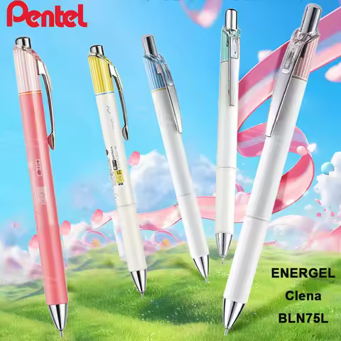 New Pentel Energel Clena Gel Pen Refill Set 0.3/0.4/0.5mm Needle Tip Quick Dry Smooth Writing Pens Q