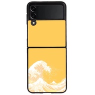 Casing Case Samsung Galaxy Z Flip 3 Z Flip 4 Yellow ocean DF221