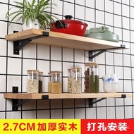 Wall Shelf Load-Bearing Solid Wood Partition Hanging Wall Shelf Wall Shelf Wall Shelf Kitchen Shelf