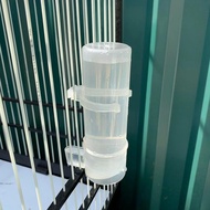 Combo of 10 soft plastic bird water containers 4cm wide and 14cm high