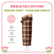 [Authentic from US] Owala 30oz FreeSip Sway in Plaid and Simple - Owala Fall Edition