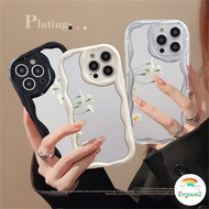 Luxury Simple Silver Plating Makeup Mirror Phone Case Compatible for iPhone 14 13 12 11 Pro Max X Xr