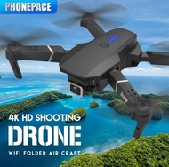 The new E88 Plus quadcopter drone features a 90° electrically adjustable camera brushless motors and