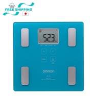 Omron Weight Scale Body Composition Meter Body Scan (With Japanese similar to Chinese Text) - Blue - JAPAN Export Set