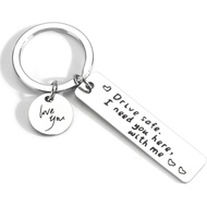 Drive Safe Keychain, New Driver Gifts for Boyfriend, Drive Safe Gifts for Him,Son Keychain from Mom