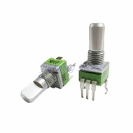 2PCS ALPHA RD901F 09 Type Potentiometer Single-Unit Vertical 3 Pins B10K 20K 50K 100K Axial Length 1
