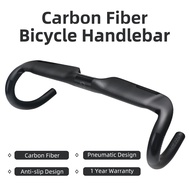 TOSEEK Carbon Fiber Bicycle Handlebars Anti-slip Design Road Bike Handlebar TR3000 1 Year Warranty Bicycle Accessories