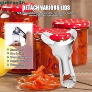 YISHENG Manual Bottle Opener, Easy Twist No Lid Damage Mason Jar Opener, Heavy Duty Stainless Steel 