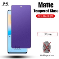 Matte Anti Blue Light Ray Tempered Glass Screen Protector Huawei Nova 12 12i 12s 11 11i 10 9 SE 8i 7