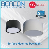 BEACON LED 9/12/15W Round Elegant Surface Mounted Downlight / Ceiling light - Black &amp; White - Tri colour - up to 2 years warranty (Longest warranty in market)