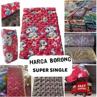 TILAM KEKABU TEBAL | SUPER SINGLE SAIZ | 10CM Tebal, 100% KAIN COTTON SEJUK | Tilam | toto | toto mu