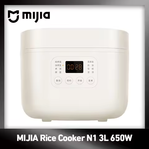 Original MIJIA Rice Cooker N1 3L 650W 6-Layer Black Crystal Inner Pot 28Min Quick Cook 8 Menus 24H T