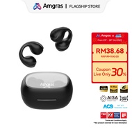 Amgras Spacebuds Ⅱ Pro Bone Conduction Earbuds Earphone Bluetooth Gaming Mode LED Display Sport Pano