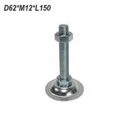 M12 X 100 / M12 X 150 Kaki Meja Adjuster Foot Adjuster Table Kaki Adjuster Galvanis