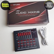 Ready Murah|! Paket Microphone Bm8000 Full Set Plus Soundcard V8Plus +