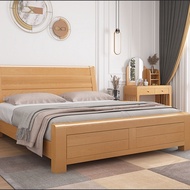 【SG Sellers】Queen/King Bed Frame Solid Wooden Bed Frame Bed Frame With Mattress Storage Bed Frame