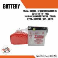 YUASA/ KOYOKO / STRONGER CHARACTER / 93 GEL BATTERY (YB5L-B) MODENAS KRISS-Starter/CT100/CT110/KRISS