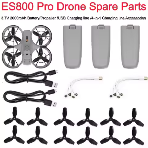 ES800 Pro ES800Pro RC Drone Battery ES800 PRO Dron Battery ES800 Spare Parts Battery 3.7V 2000mAh US