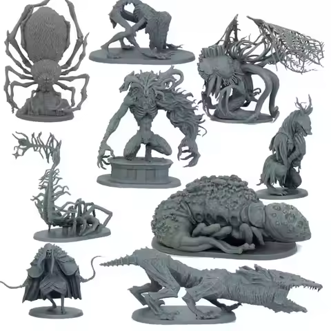 TRPG board game Bloodborne miniatures Yarnham Vicar Amelia Cleric Beast Father Gascoigne Hunters Bos