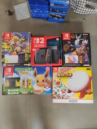 放二手switch2,另收各款主機, 二手大電續航版/細電可開心/oled switch/switch lite/pro 手掣/JOYCON