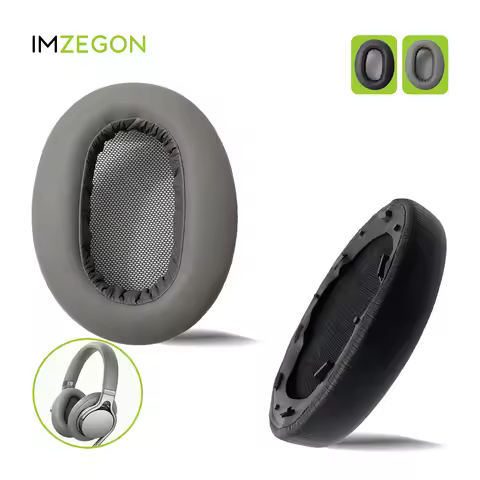 IMZEGON Replacement Earpads Headband for Sony MDR-1AM2 Headphones Ear Cushion Sleeve Cover Earmuffs