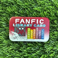 AO3 Fanfiction Library Card Button Badge Pin