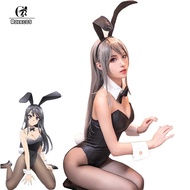 เครื่องแต่งกายวันฮาโลวีนสำหรับเด็กเครื่องแต่งกายวันฮาโลวีนชุดฮัลโลวีนเด็กผู้หญิงสำหรับเด็กชุดคอสเพลย์ชุดฮาโลวีนสตรีอนิเมะ Sakurajima Mai ชุดจั๊มสูทเซ็กซี่สีดำไม่ฝันถึง Bunny Girl Senpai Cos