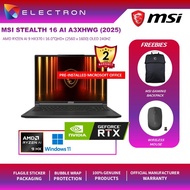 MSI Stealth A16 AI+ A3XWHG-039 16'' QHD+ (Ryzen AI 9 HX 370, 32GB, 2TB SSD,RTX™ 5070Ti 12GB,W11)