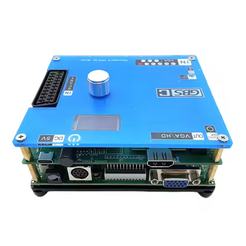 GBSC Converter Supports 1080P Retro Video Game Signal Converter Arcade Game RGBS RCA/VGA To VGA/RCA 
