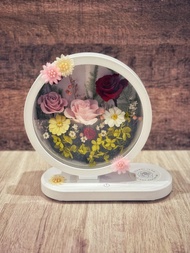 永生花手機無線充電藍芽音響檯燈 生日/畢業/喬遷/母親節/情人節