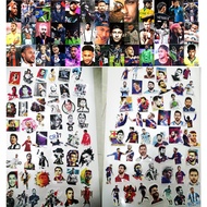 50 Messi stickers, 50 Cr7 Ronaldo stickers